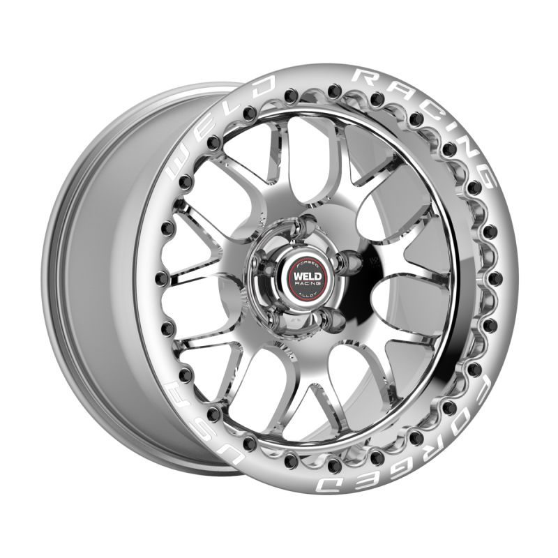 Weld S77 Beadlock 17x10/5x112/7.3 BS/3.18 HB-Polished Center-Polished Shell-Polished SBL Wheel