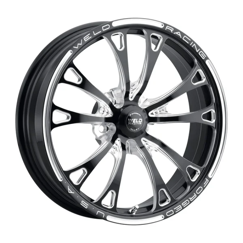 Weld V-Series Frontrunner 18x6 / 5x4.75 / 2.7 BS / 3.1 HB - Gloss Black Milled - Non-BL Wheel