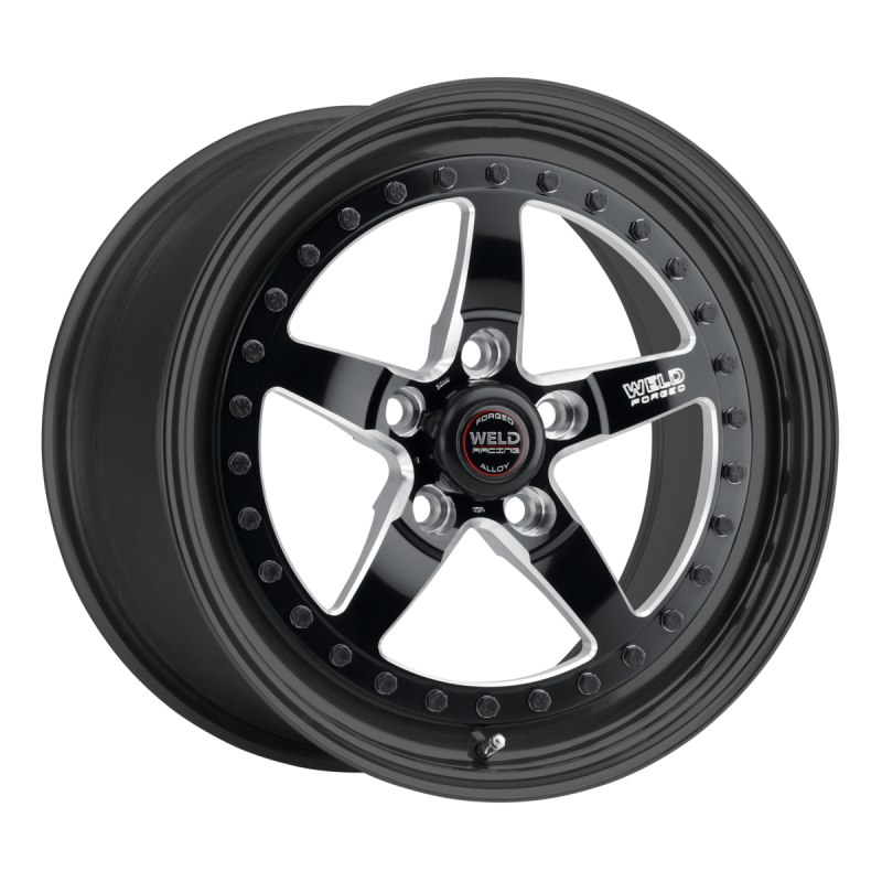 Weld Weldstar 17x10 / 5x4.5 / 8 BS / 3.18 HB - Black Center - Black Shell - Non-BL Wheel