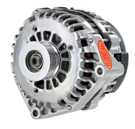 Powermaster High-Amp Alternator - 180AMP - 2 Pin - Polished Finish