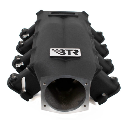 BTR TRINITY SERIES INTAKE MANIFOLD FOR LS3 ENGINES - BLACK - VERSION 2 INTAKE RUNNERS - TRA-3-BLK-P105-V2