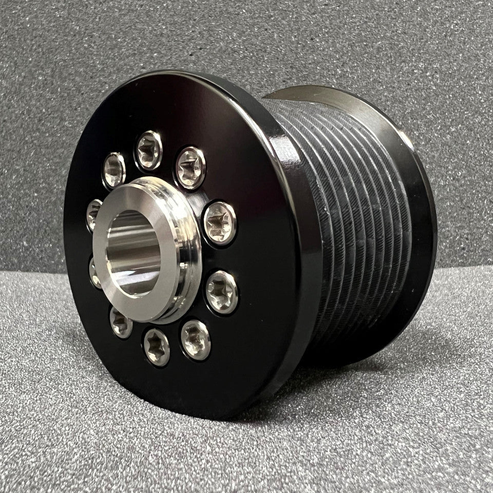 2.75" 10 Rib ZPE GripTec® 2pc MKII LSA L2V Black Pulley & Hub Kit
