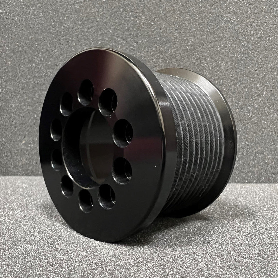 2.75" 10 Rib ZPE GripTec® 2pc MKII LSA L2V Black Pulley & Hub Kit